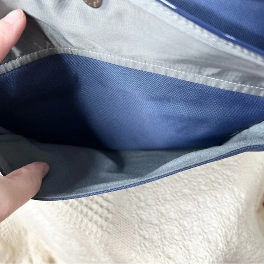 Heys HiLite Laptop Tablet Tote Bag Blue Nylon Travel Crossbody Carry On RFID